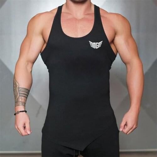 Brand Workout Cotton Gym Clothing Bodybuilding Fashion Tank Top Men Musculation Fitness Stringer Singlets Sleeveless Shirt Vest