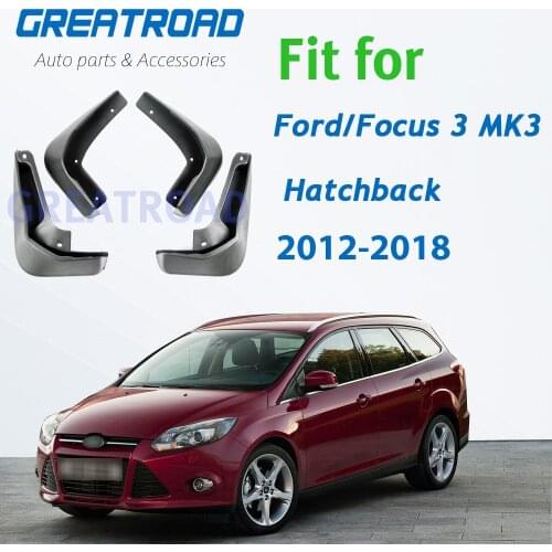 Car Mud Flaps Mudguards Mudflaps Splash Guards for Fender Accessories For Ford/Focus 3 MK3 Hatchback 2011-2018