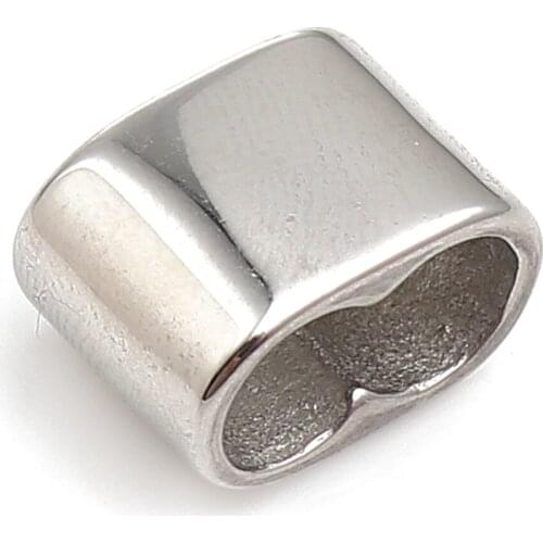 1 Piece 316 Stainless Steel Casting Beads Dull Silver Color 13mm x 9mm For Jewelry Making Diy Accessorie