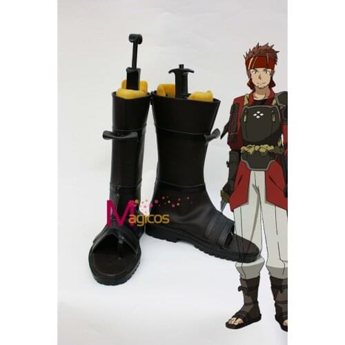 Anime Sword Art Online Klein Black Boots Cosplay Shoes Custom-made