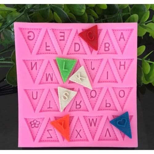 DIY Cake Mold Letter Fondant Silicone Tool 15-28
