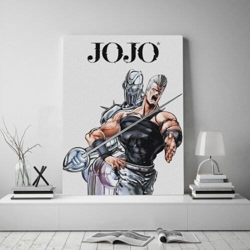 Home Decor Jean Pierre Polnareff Canvas Paintings Jojo S Bizarre Picture Wall Art Printed Japan Anime Modular Poster Living Room