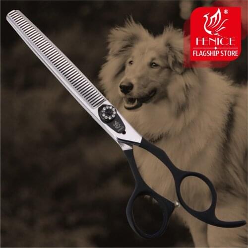 Fenice High Quality 7/7.5 inch dog grooming thinning scissors in dog shears makas tijeras thinning 30