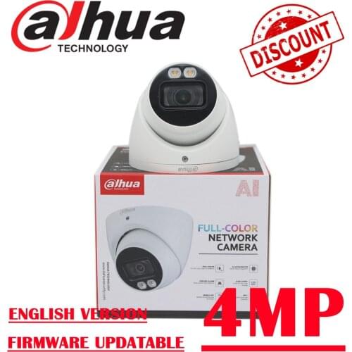 Dahua 4MP IP Camera IPC-HDW5442TM-AS-LED Built-in MIC 24 Hours Full-color IP67 WDR Eyeball AI Network Camera