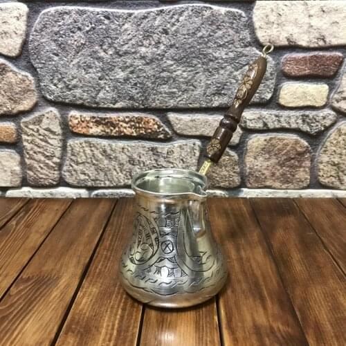 XXL Size Hand Hammered Pure 100% Copper Turkish Coffee Pot