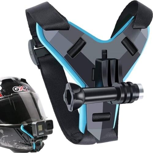 Helmet Strap Mount Chin Stand Holder Motorcycle Action Sports Camera Full Face Holder Accessory For GoPro Hero 9 8 7 6 5 4 3 Yi