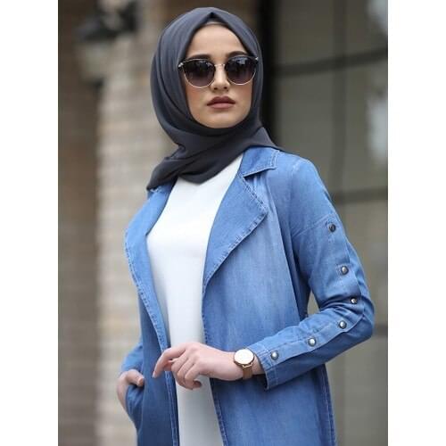 Muslim Fashion Jeans Suit dual jeans suit abaya middle east arabia muslim womens clothing jacket and pants