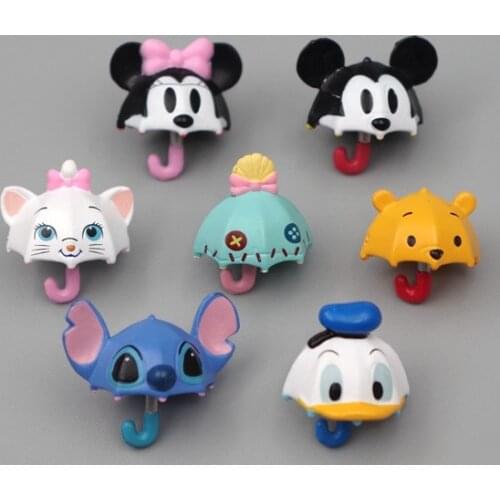 Disney movie animation peripheral 7psc Mickey Donald DIY patch material micro landscape decoration accessories Ornament Gift