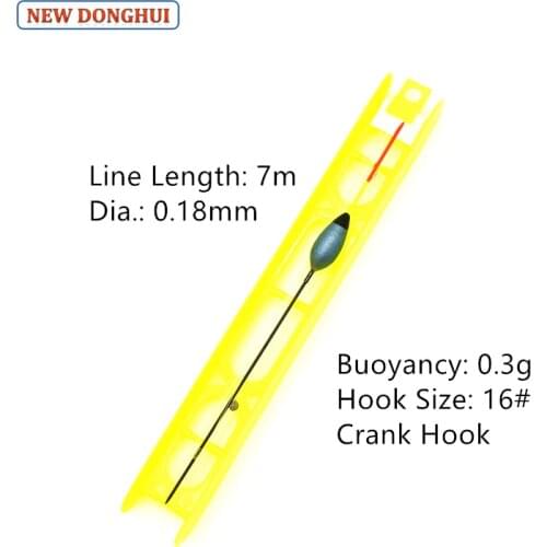 Newdonghui Fishing Float Set Winder Float Ready-Made Rig 5pcs/pack or 10pcs/pack Fishing Accessory Tackle 0.3G Buoyancy TP24070