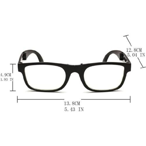 New Reading Glasses Folding Plastic Frame Resin Hot High Quality Durable Portable Collapsible Ultra-Light Magnifying 7 2XPC