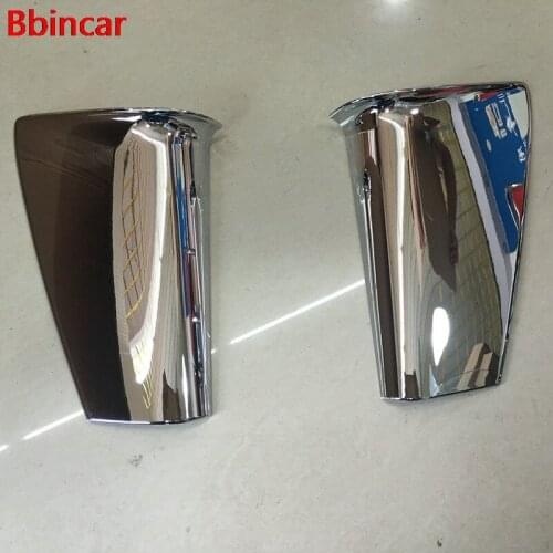 Bbincar Exterior ABS Chrome Side Rear License Plate Trim Cover 2pcs Car Styling For Toyota Prius XW50 2016 2017