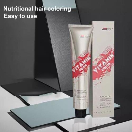 100ml Nutrition Hair Dye Cream Easily Operation Lock Hair Colors Non-Fading Hair Color Dyeing Wax for Professional Salon