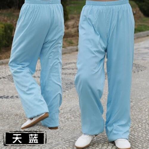 Tai Chi pants Lantern pants Men and women style tai chi clothing Yoga pants Spring and summer cotton training pants