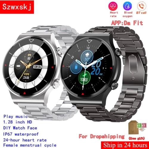 JM02 smart watch 1.28 inch 240*240 Bluetooth mobile phone call 24 hours heart rate blood oxygen for Android IOS PK GT2 L19 Watch