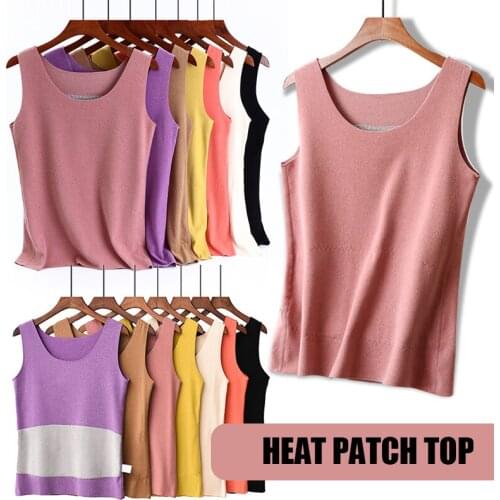 Velvet Fabric Thermal Tank Tops Women Seamless Self Heating Vest Slim Fit Double Dralon Warm Thick Stretch Undershirt