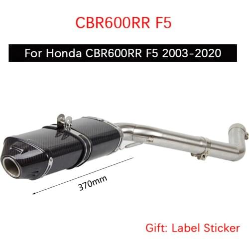 Full Exhaust System for Honda CBR600RR 2003-2020 Exhaust Pipe Motorcycle Exhaust Header Slip On 51mm Rear Escape No DB Killer