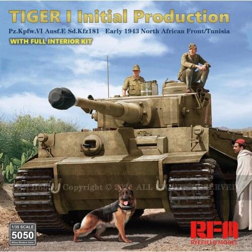 W/Fully Interior [Ryefield Model] RFM RM-5050/2006 1/35 Tiger I Initial Production DAK