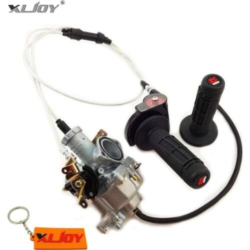 XLJOY PZ30 30mm Carburetor Gas Throttle Hand Grips Cable For Honda TRX200 ATC 200 200s XR200 XL200 Motorcycle Motocross