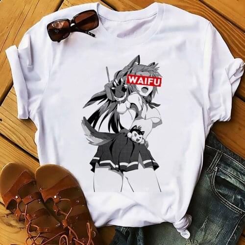 Japan anime Otaku kawaii girl waifu funny t-shirt men 2019 summer new white casual manga Harajuku unisex t shirt homme