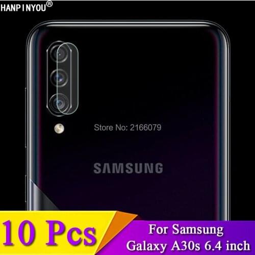 10 Pcs/Lot For Samsung Galaxy A30s 6.4" Clear Rear Camera Lens Back Protective Protector Cover Soft Tempered Glass Film Guard