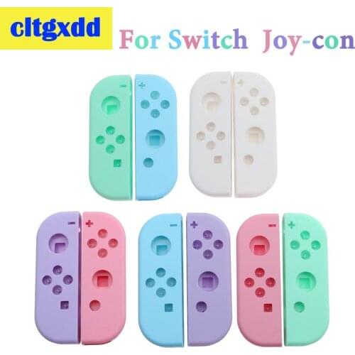 1 Pair=2pcs DIY color shell accessories for Nintend Switch NS Joy Con Replacement Housing Shell Cover Controller Case Green Pink