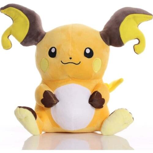 1pcs Big Size TAKARA TOMY 30cm Animation Pokemon Raichu Plush Toys Doll Soft Stuffed Animals Toys for Kids Children Gifts