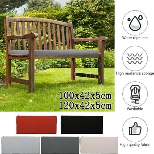 2/3 Seater Thick Garden Bench Seat Cushion Soft Outdoor Terrace Replacement Seat Pad Home Office Decor Tatami Long Cushion 1pc