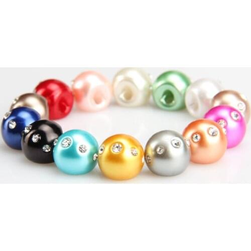 5pcs Plastic Black Pearl Buttons Rhinestone Decorative Buttons For Clothing Shirts Sweater Diy Sewing Buttons Mix Accessories