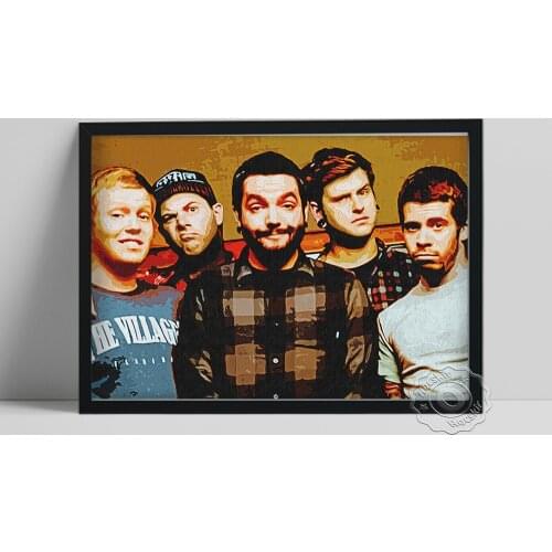 A Day To Remember Poster, American Rock Band Portrait Painting, Five Man Music Group Art Prints, Music Fans Collect Idea Gift