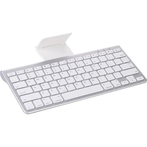MC-460BT Portable Mini Wireless Bluetooth Keyboard with Foldable Holder for Windows, Android, IOS r20