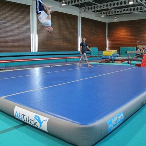 Free Shipping Lowest Price Giant 8x8x03m Air Tumbling Gymnastics Mats 4m,6m,8m Square 30cm Thick Inflatable Air Track For Sale