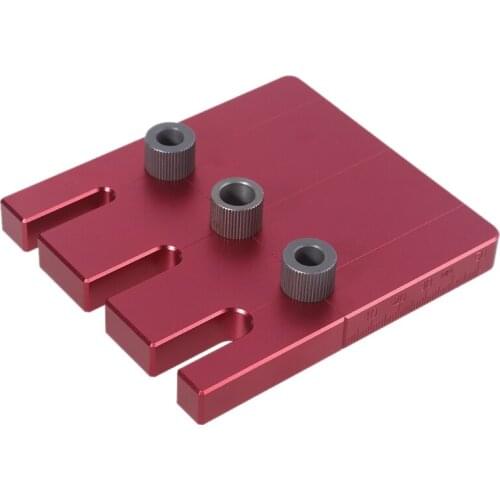 2021 New 3 in 1 Handle Pitch Punch Locator Pocket Hole Pitch Jig Aluminum Alloy for Door