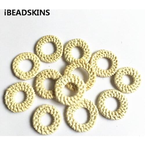 New arrival! 20pcs/lot 30mm or so Rattan rings-shape charm beads for Jewelry DIY (Design as shown)