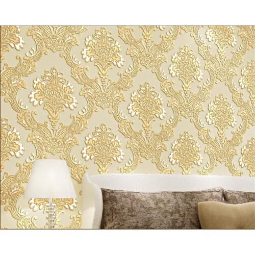 Beibehang Home decoration wallpaper High Quality Classic European Relief Deluxe Living Room Bedroom Study Background Wallpaper