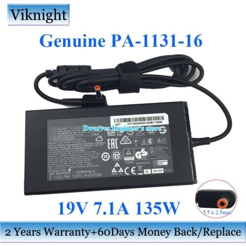 Genuine PA-1131-16 19V 7.1A135W AC Adapter Power Supply For ACER ASPIRE V15 Nitro VN7 V17 Series C27 VN7-792G VN7-791G Charger
