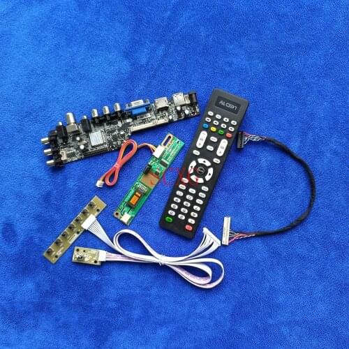 LVDS 30 Pin KIT Controller Board 1440*900 HDMI-compatible USB AV VGA Fit B141PW01/B141PW02/B141PW03/LP141WP1 1-CCFL DVB Digital