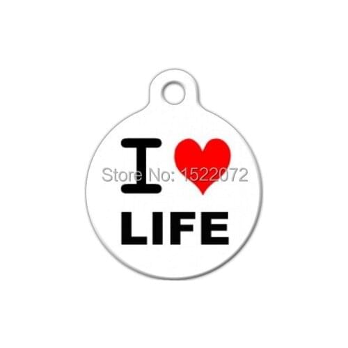 The most popular I LOVE LIFE - Custom Personalized Pet ID Tag for Dog tag best-selling stainless steel pet id tags FH890178