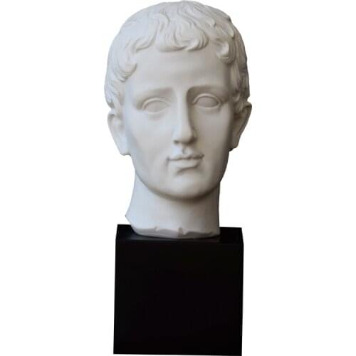 NORDIC STYLE MAN HEAD PORTRAITS SMALL PLASTER STATUE ABSTRACT BOY FIGURE ARTS SCULPTURE RESIN ART&CRAFT HOME DECORATION R2879