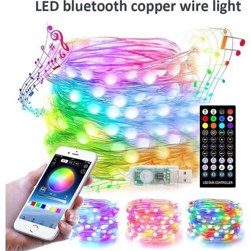 10Meters 100 LED USB Power Remote Control Fairy Lights Christmas Garland Lights LED String Lights Party Garden Home Decor