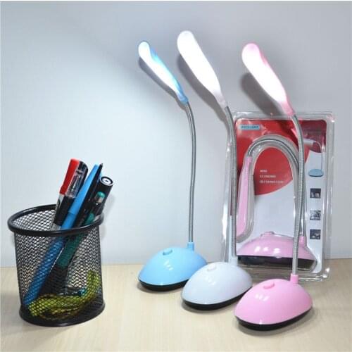 LED Eye Protection Student Small Table Lamp Installed AAA Battery-powered Cute Mini Desk Lamp Giftlights & Lighting