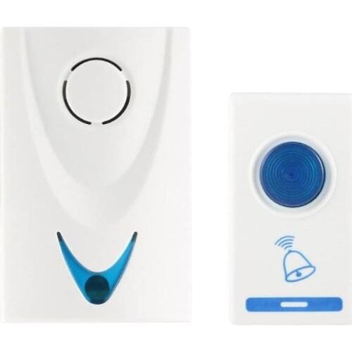 LED Wireless Chime Door Bell Doorbell Wireless Remote Control 32 Tune Songs