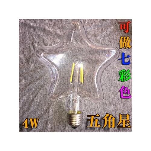 Edison LED retro tungsten filament bulbs E27l spiral mouth bar decoration art of diamond droplight personality