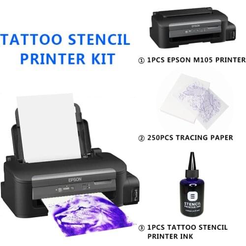 New Technology FedEx FREE SHIPPING Tattoo Stencil Printer Ink Tracing Paper FOR INKJET Transfer Ink Without Transfer Machine