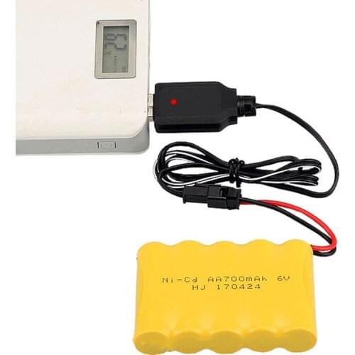 New USB 6V 250mA NiMh/NiCd battery USB charger packs SM 2P electric toy charger