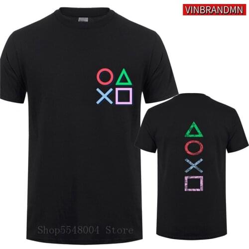 Vintage PS Logo T shirt Xbox Video Game Play Station T-shirt Streetwear Retro PS1 PS2 PS3 PS4 PS5 Gamer gift HipHop Tee shirts
