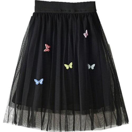 Baby Toddler Teen Girl Tutu Skirts Children Clothes Puff Princess Long Skirt Kids Costume Black Pink Saias 18M to 11 years