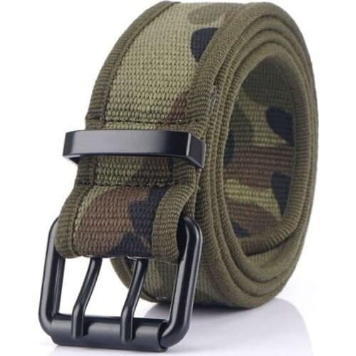 110 cm Leisure Durable Canvas Belt Men Womens Waistband Army Fan Outdoor Climbing Hunting Sports Tactical Belt Clothes Accessory