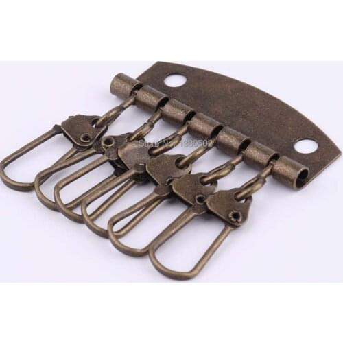 2pcs/lot Multifunction Use Bronze Color Key Chain Hooks buckles Clasps Pocket hardeware Accessories