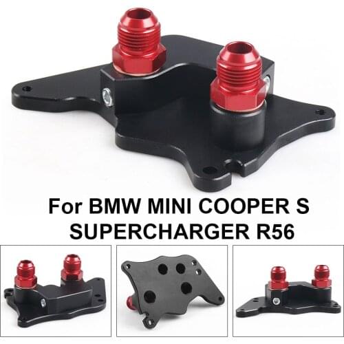 Aluminum AN10 Oil Filter Oil Cooler fitting Adapter Fit for BMW MINI COOPER S SUPERCHARGER R56 Oil Adapter
