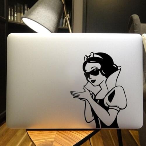 Snow White Sunglass Hold Laptop Sticker for MacBook Pro 16" Air Retina 11 12 13 15 inch Mac Book Skin 14" HP Notebook Case Decal